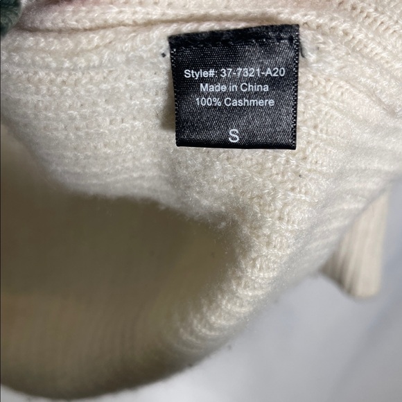 JENNI KAYNE WOMENS CASHMERE CARDIGAN SWEATER IVORY SMALL - Picture 4 of 8